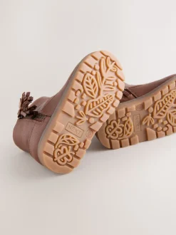 Next - Bottines Chelsea zippées à glands Marron fauve Outlet