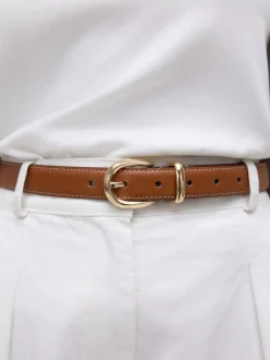 Next Marron fauve - Ceinture mi-longue N. Premium Made In Italy Best