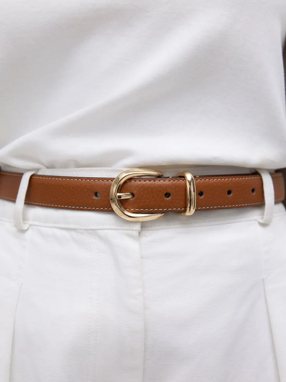 Next Marron fauve - Ceinture mi-longue N. Premium Made In Italy Best