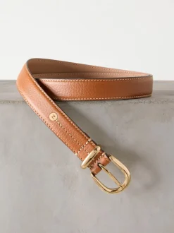 Next Marron fauve - Ceinture mi-longue N. Premium Made In Italy Best