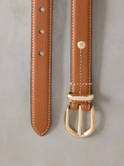 Next Marron fauve - Ceinture mi-longue N. Premium Made In Italy Best