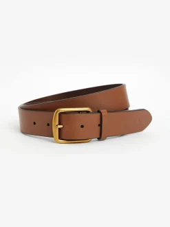 Polo Ralph Lauren Marron fauve - Ceinture Saddle en cuir avec logo Clearance