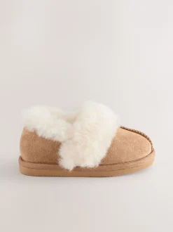 Next Marron fauve - Chaussons en fausse fourrure Sale