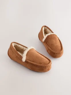 Next Marron fauve - Chaussons mocassins confortables Online
