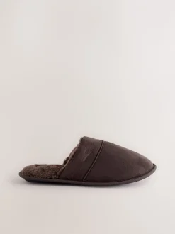 Next Marron fauve - Chaussons Mule Clearance
