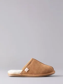 Lakeland Leather Marron fauve - Chaussons style mules en peau de mouton homme Best