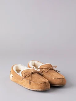 Lakeland Leather Marron fauve - Chaussons style mocassins en peau de mouton homme Best