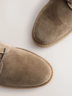 Next Marron fauve - Chaussures Suede Derby New