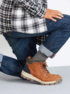 Next Marron fauve - Chaussures de randonnée montantes Thinsulate avec doublure Discount