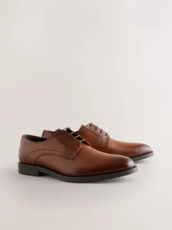 Next Marron fauve - Chaussures Derby en cuir Hot