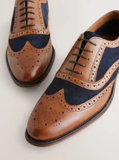 Next Marron fauve - Chaussures Brogue Heritage Online