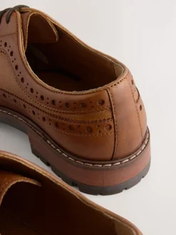 Next Marron fauve - Chaussures Brogue Heritage Online