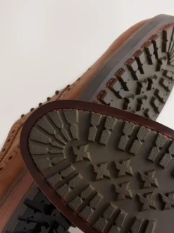 Next Marron fauve - Chaussures Brogue Heritage Online