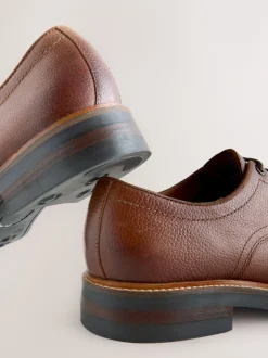 Next Marron fauve - Chaussures Heritage Derby en cuir Hot