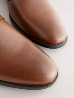 Next Marron fauve - Coupe classique - Derbys en cuir classiques Online