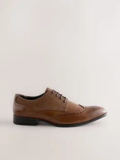 Next Marron fauve - Coupe large - Chaussures richelieu Online