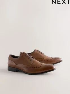 Next Marron fauve - Coupe large - Chaussures richelieu Online