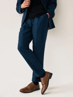 Next Marron fauve - Coupe large - Chaussures Richelieu Oxford en cuir Discount