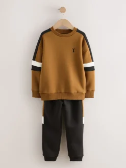 Next Marron fauve - Ensemble ras du cou color block (3-16ans) Online