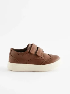 Next Marron fauve - Fermeture par contact Brogue Chaussures Best
