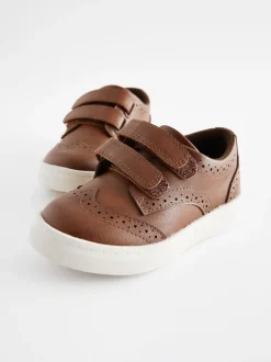 Next Marron fauve - Fermeture par contact Brogue Chaussures Best