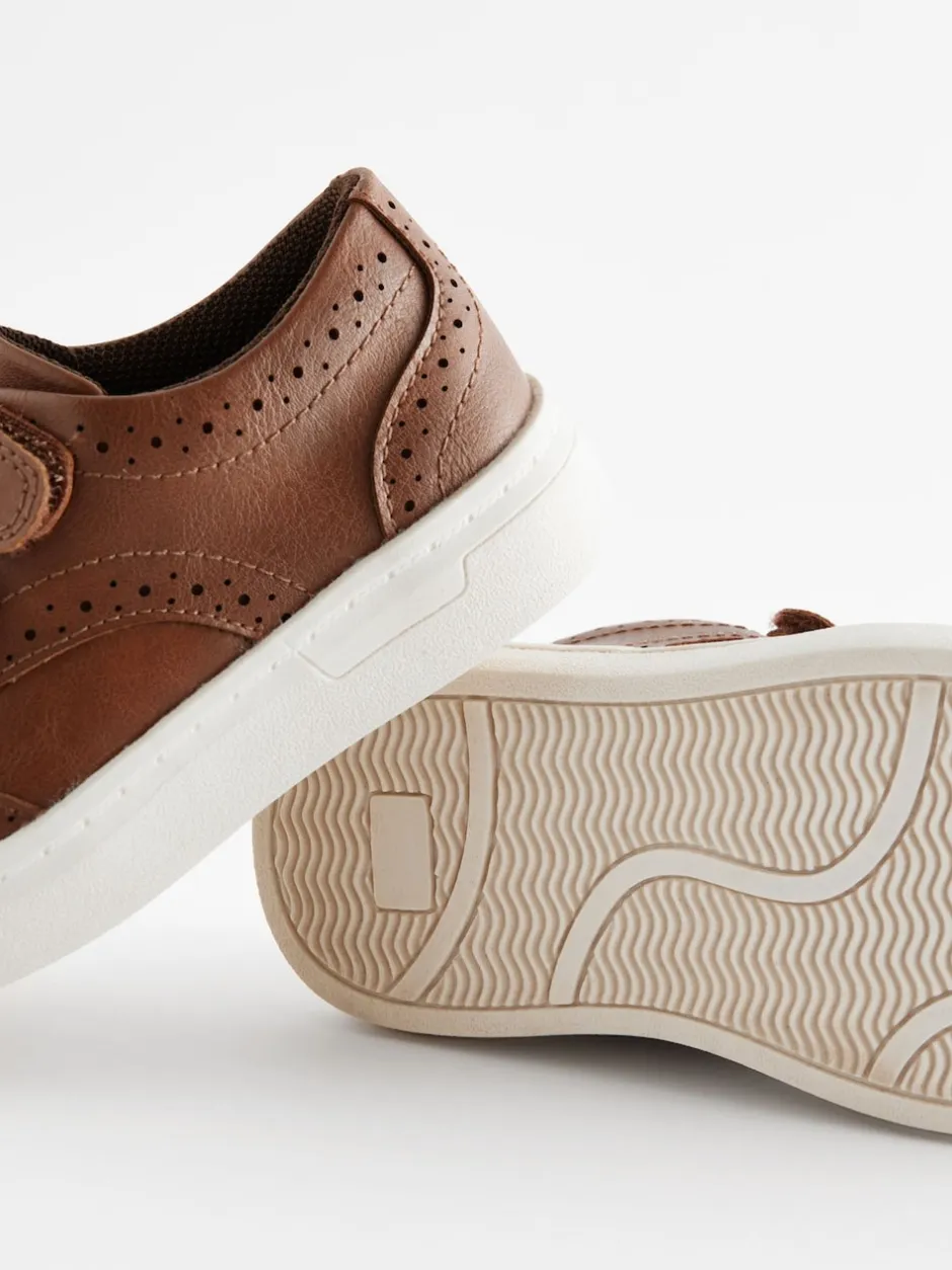 Next Marron fauve - Fermeture par contact Brogue Chaussures Best