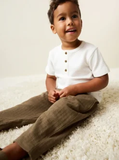 Next Marron fauve - Jogging en jersey texturé (3 mois-7 ans) Sale