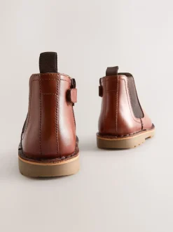 Next Marron fauve - Leather Chelsea Boots Discount