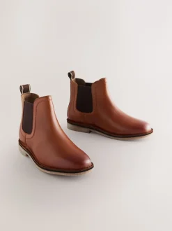 Next Marron fauve - Leather Chelsea Boots Best