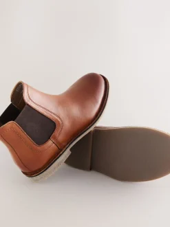 Next Marron fauve - Leather Chelsea Boots Best