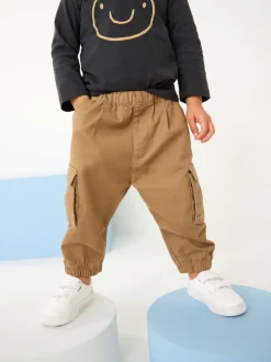 Next Marron fauve - Pantalon cargo (3mths-7yrs) New