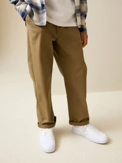 Next Marron fauve - Pantalon chino extensible (3-17ans) Discount