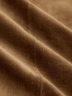 Next Marron fauve - Pantalon habillé droit en coton riche en velours côtelé Outlet