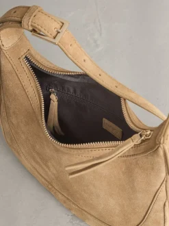 Next Marron fauve - Sac à bandoulière en cuir à encolure dégagée Discount