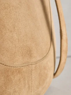 Next Marron fauve - Sac à bandoulière en cuir à encolure dégagée Discount