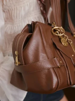 Next Marron fauve - Sac à main à boucle Charm Hot