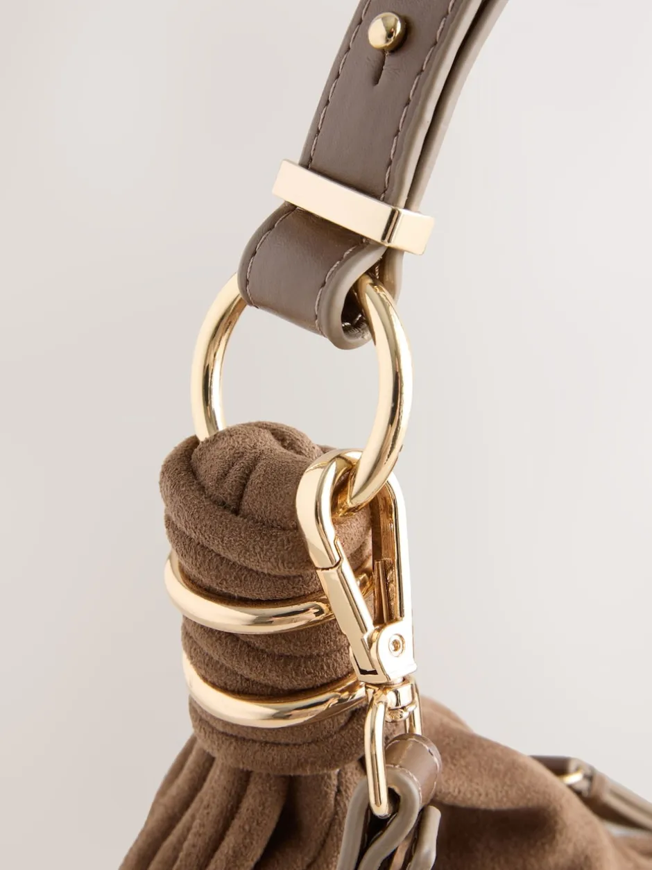 Next Marron fauve - Sac bandoulière en Faux daim Online