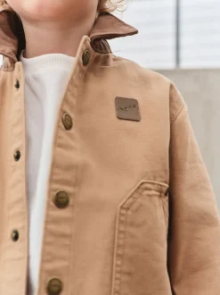 Next Marron fauve - Surchemise en toile (3mois à7ans) New