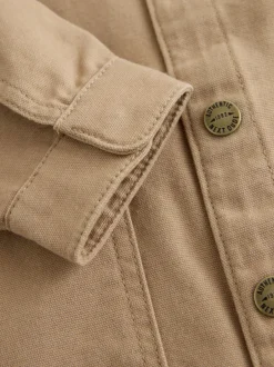 Next Marron fauve - Surchemise en toile (3mois à7ans) New