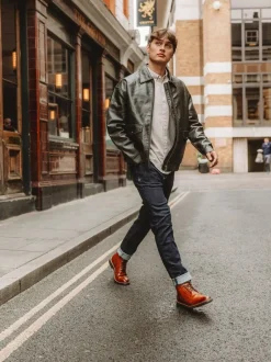 Base London Marron fauve brûlé - Bristol Brogue Boot Outlet