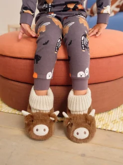 Next Marron Hamish - Bottes chaussons The Highland Cow Best