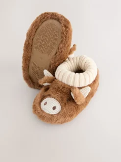 Next Marron Hamish - Bottes chaussons The Highland Cow Best