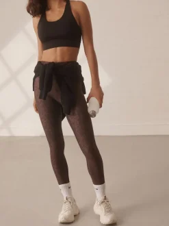 Next Marron imprimé abstrait - Balance Sports Yoga Leggings Discount