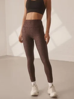 Next Marron imprimé abstrait - Balance Sports Yoga Leggings Discount