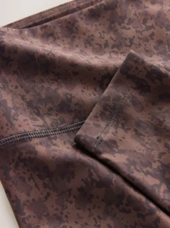 Next Marron imprimé abstrait - Balance Sports Yoga Leggings Discount