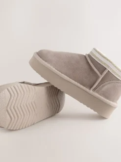 Baker by Ted Baker Marron mink - Bottes douillettes en daim déperlant pour fille Hot