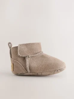 Next Marron mink - Bottes Pull-On Bébé en daim (0-24mths) Clearance