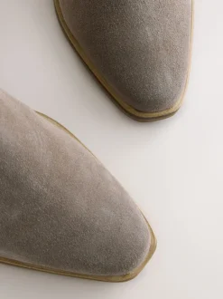 Next Marron mink - Bottines cowboy à talons carrés Best