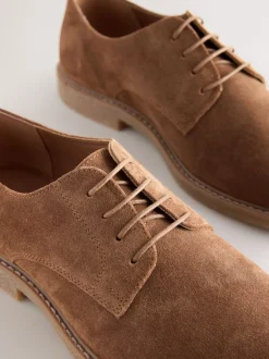 Next Marron mink - Chaussures Suede Derby New