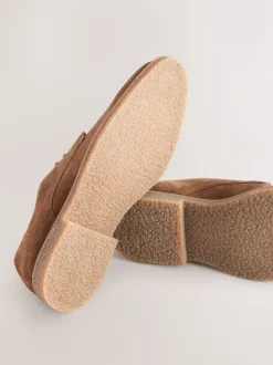 Next Marron mink - Chaussures Suede Derby New